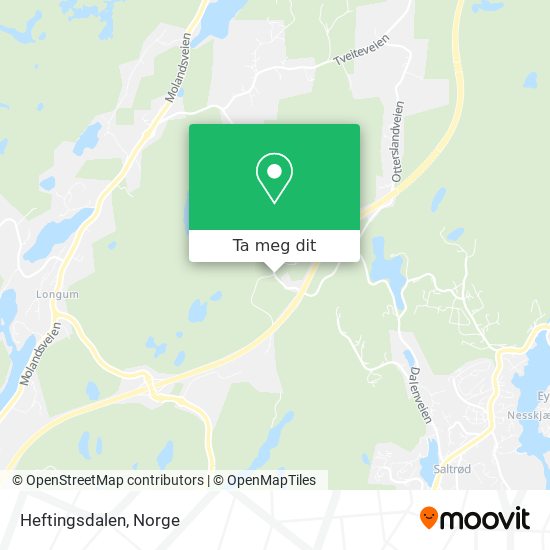 Heftingsdalen kart