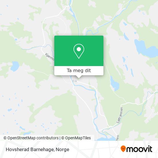 Hovsherad Barnehage kart