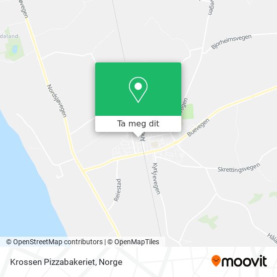 Krossen Pizzabakeriet kart