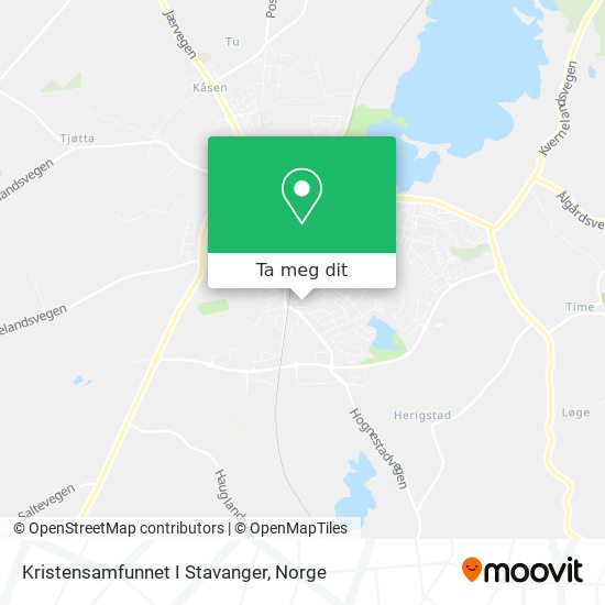Kristensamfunnet I Stavanger kart