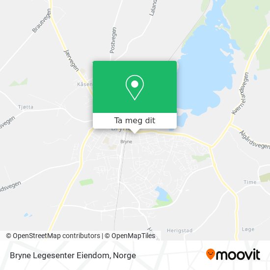 Bryne Legesenter Eiendom kart