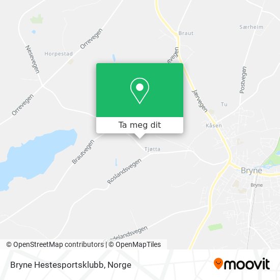 Bryne Hestesportsklubb kart
