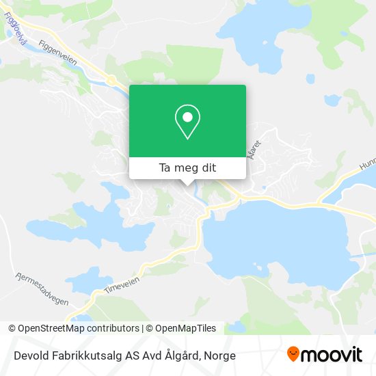 Devold Fabrikkutsalg AS Avd Ålgård kart