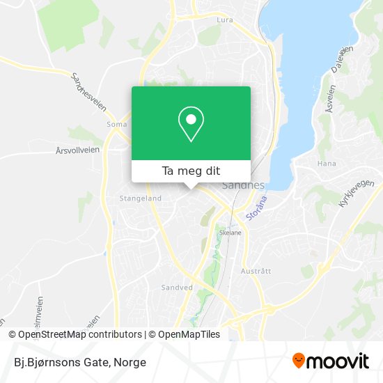 Bj.Bjørnsons Gate kart
