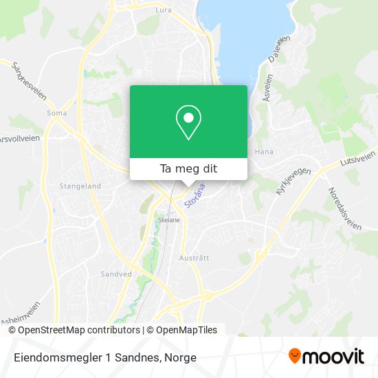 Eiendomsmegler 1 Sandnes kart