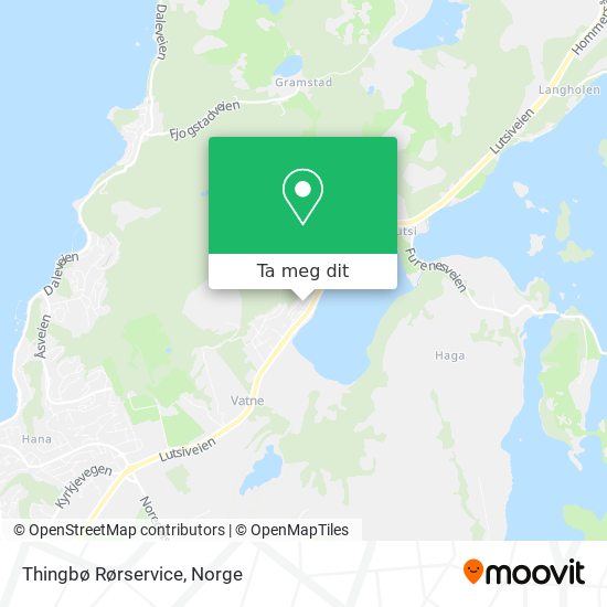 Thingbø Rørservice kart