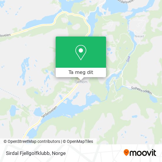 Sirdal Fjellgolfklubb kart
