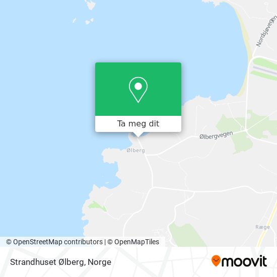 Strandhuset Ølberg kart