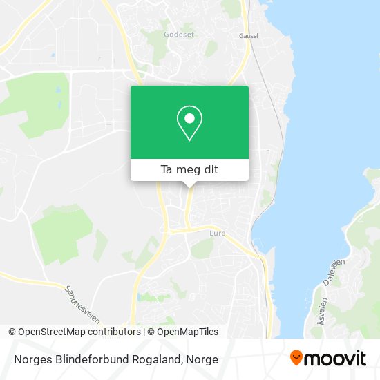 Norges Blindeforbund Rogaland kart