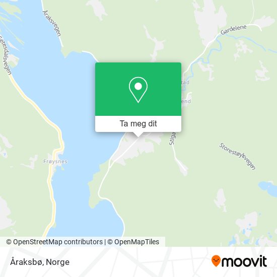 Åraksbø kart