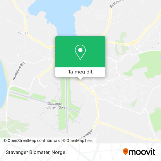 Stavanger Blomster kart