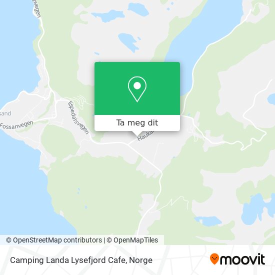 Camping Landa Lysefjord Cafe kart