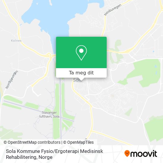 Sola Kommune Fysio / Ergoterapi Medisinsk Rehabilitering kart