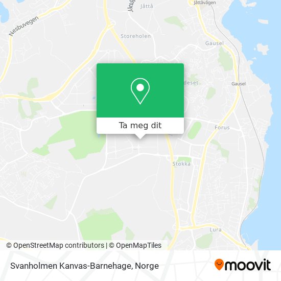 Svanholmen Kanvas-Barnehage kart