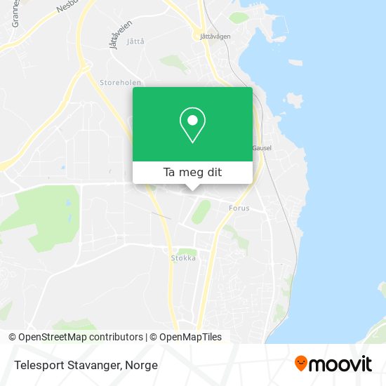 Telesport Stavanger kart