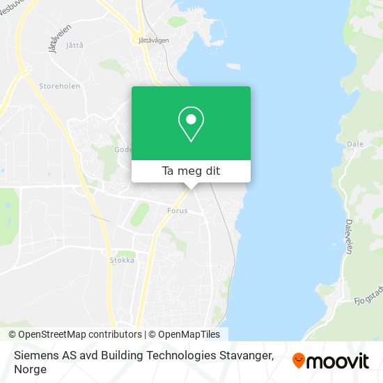Siemens AS avd Building Technologies Stavanger kart
