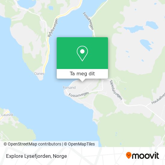 Explore Lysefjorden kart