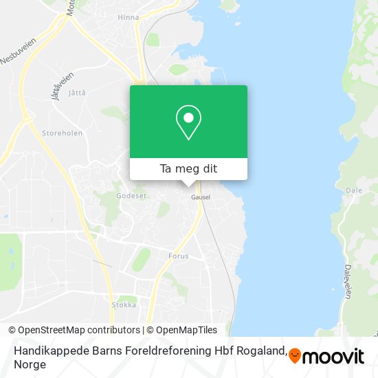 Handikappede Barns Foreldreforening Hbf Rogaland kart