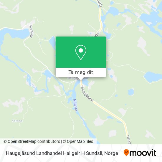 Haugsjåsund Landhandel Hallgeir H Sundsli kart