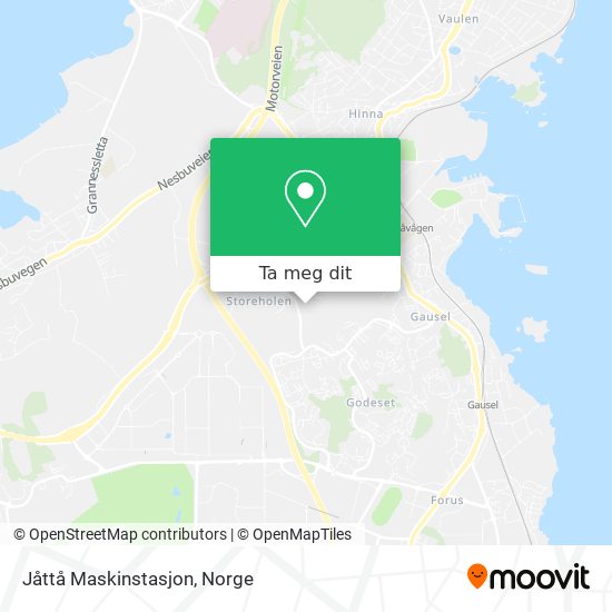 Jåttå Maskinstasjon kart