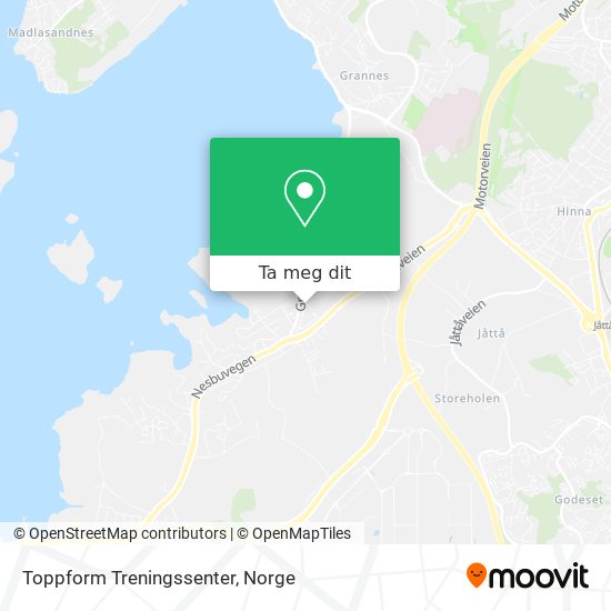 Toppform Treningssenter kart