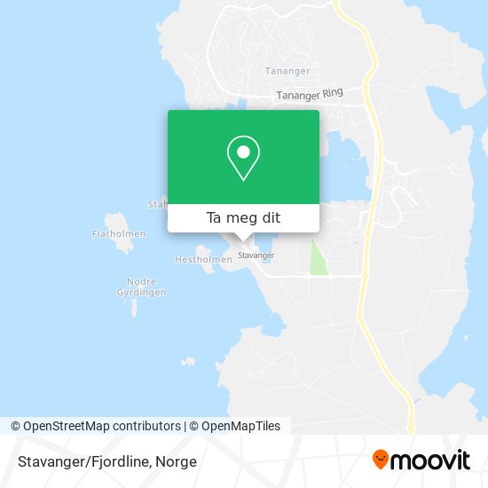 Stavanger/Fjordline kart