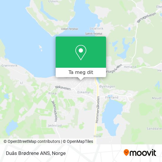 Duås Brødrene ANS kart