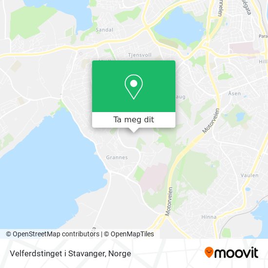 Velferdstinget i Stavanger kart