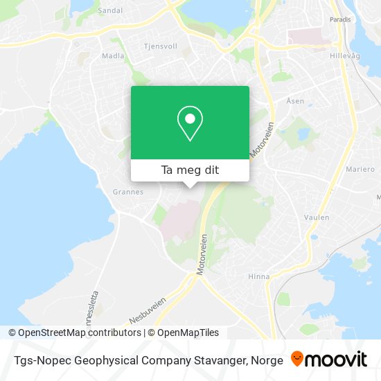 Tgs-Nopec Geophysical Company Stavanger kart