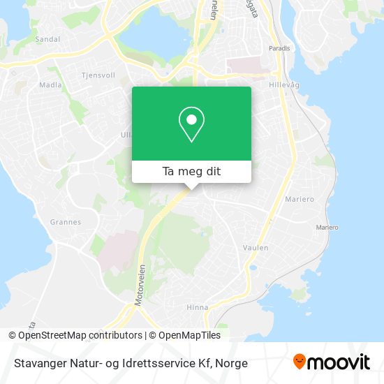 Stavanger Natur- og Idrettsservice Kf kart