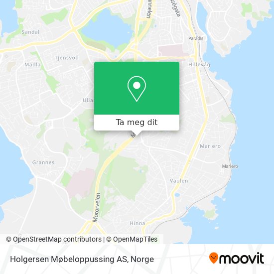 Holgersen Møbeloppussing AS kart