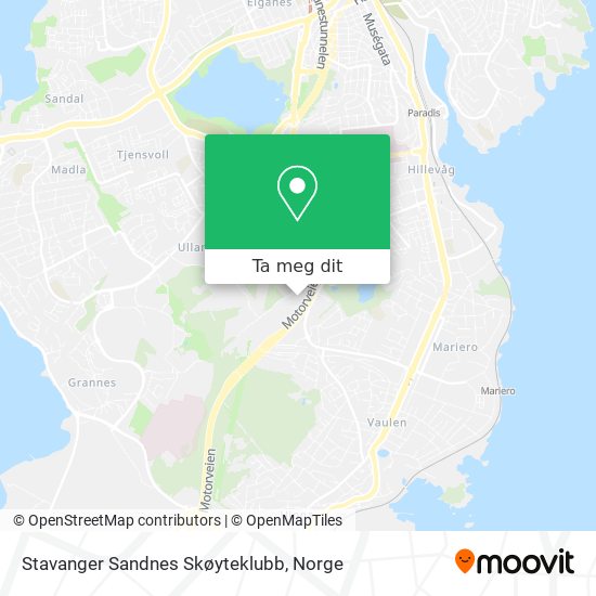 Stavanger Sandnes Skøyteklubb kart