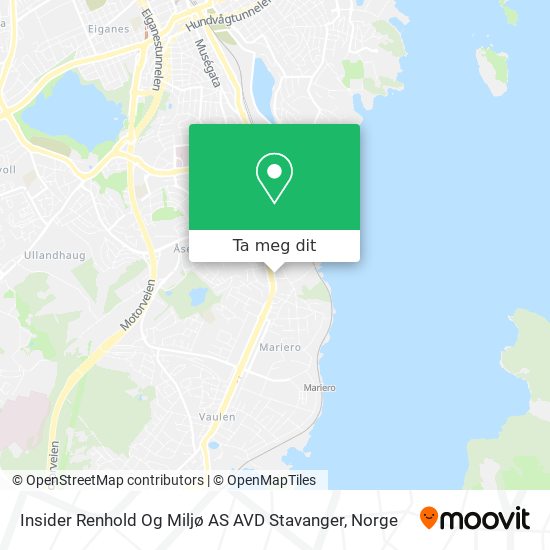 Insider Renhold Og Miljø AS AVD Stavanger kart