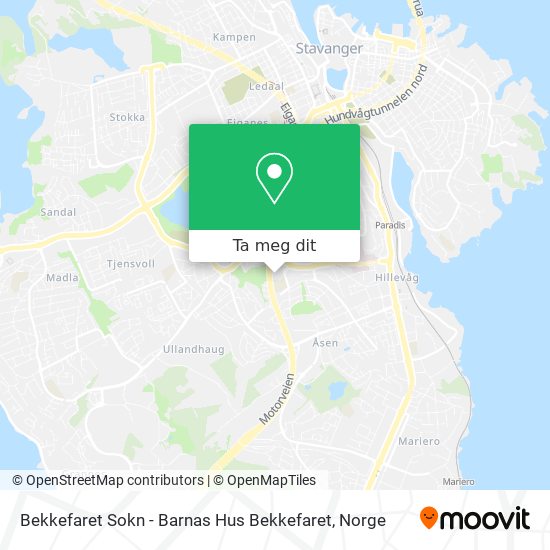 Bekkefaret Sokn - Barnas Hus Bekkefaret kart