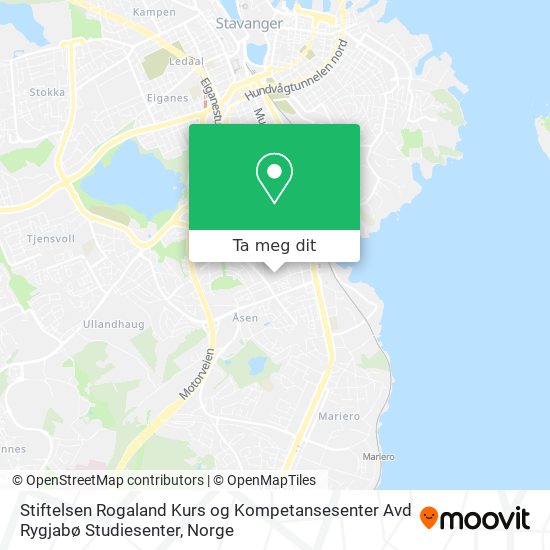 Stiftelsen Rogaland Kurs og Kompetansesenter Avd Rygjabø Studiesenter kart