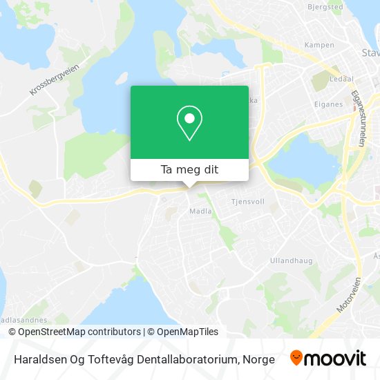 Haraldsen Og Toftevåg Dentallaboratorium kart