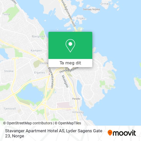 Stavanger Apartment Hotel AS, Lyder Sagens Gate 23 kart