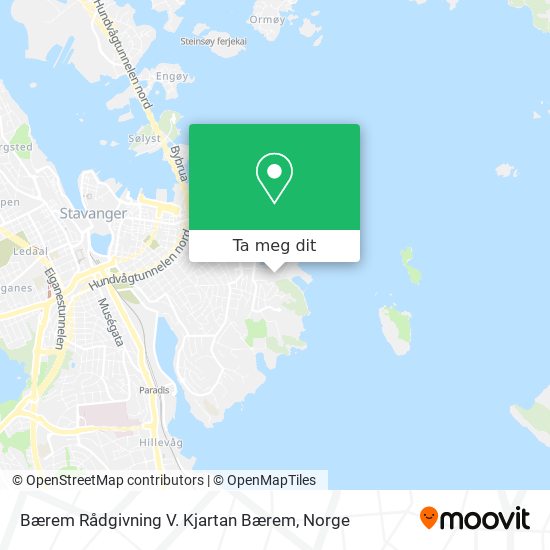 Bærem Rådgivning V. Kjartan Bærem kart