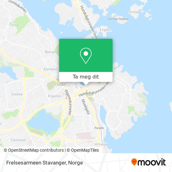 Frelsesarmeen Stavanger kart