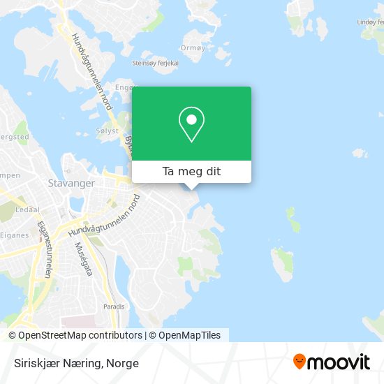 Siriskjær Næring kart