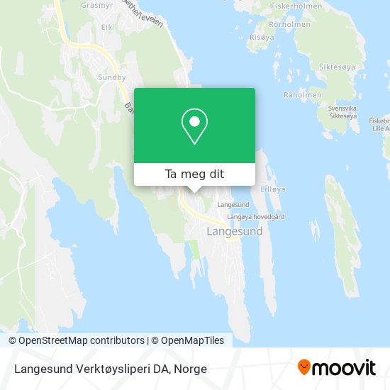 Langesund Verktøysliperi DA kart