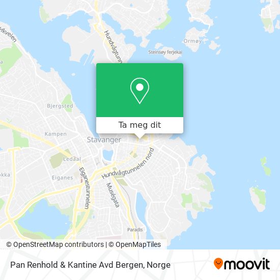 Pan Renhold & Kantine Avd Bergen kart