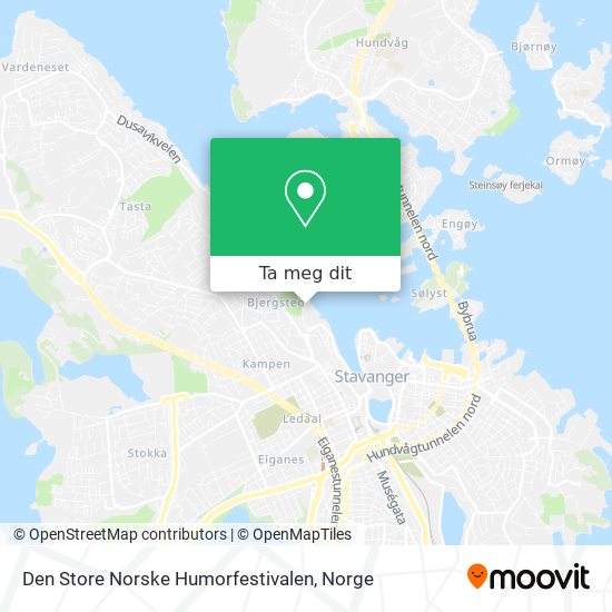 Den Store Norske Humorfestivalen kart