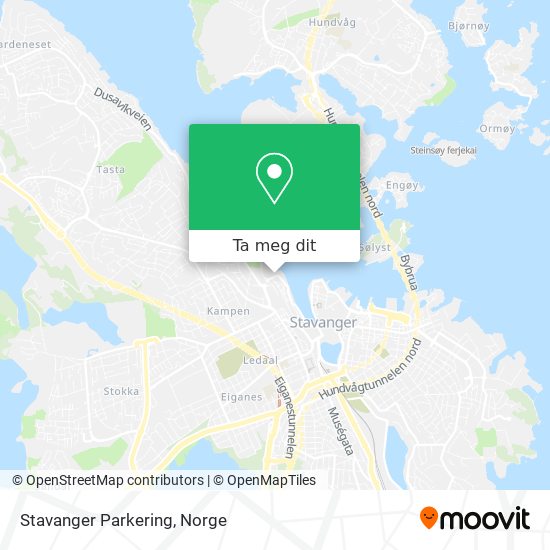 Stavanger Parkering kart