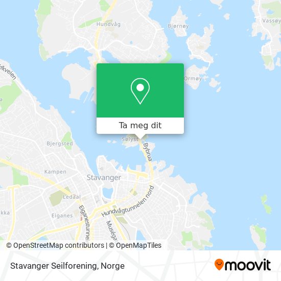 Stavanger Seilforening kart