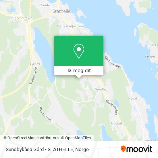 Sundbykåsa Gård - STATHELLE kart