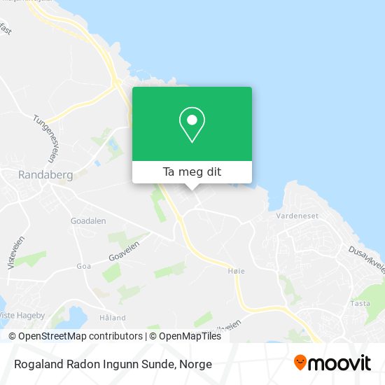 Rogaland Radon Ingunn Sunde kart