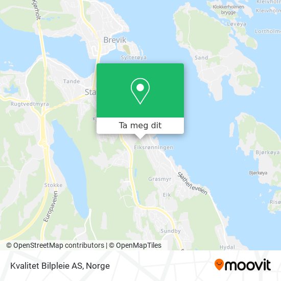 Kvalitet Bilpleie AS kart