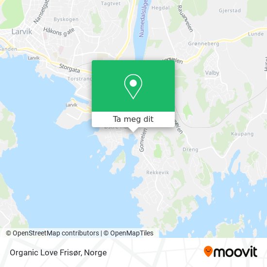 Organic Love Frisør kart