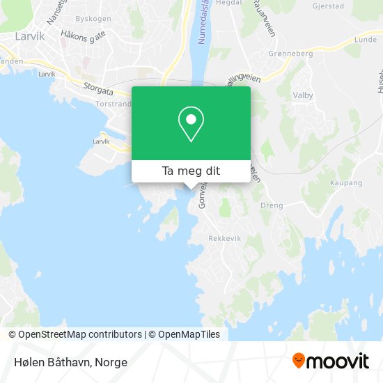 Hølen Båthavn kart